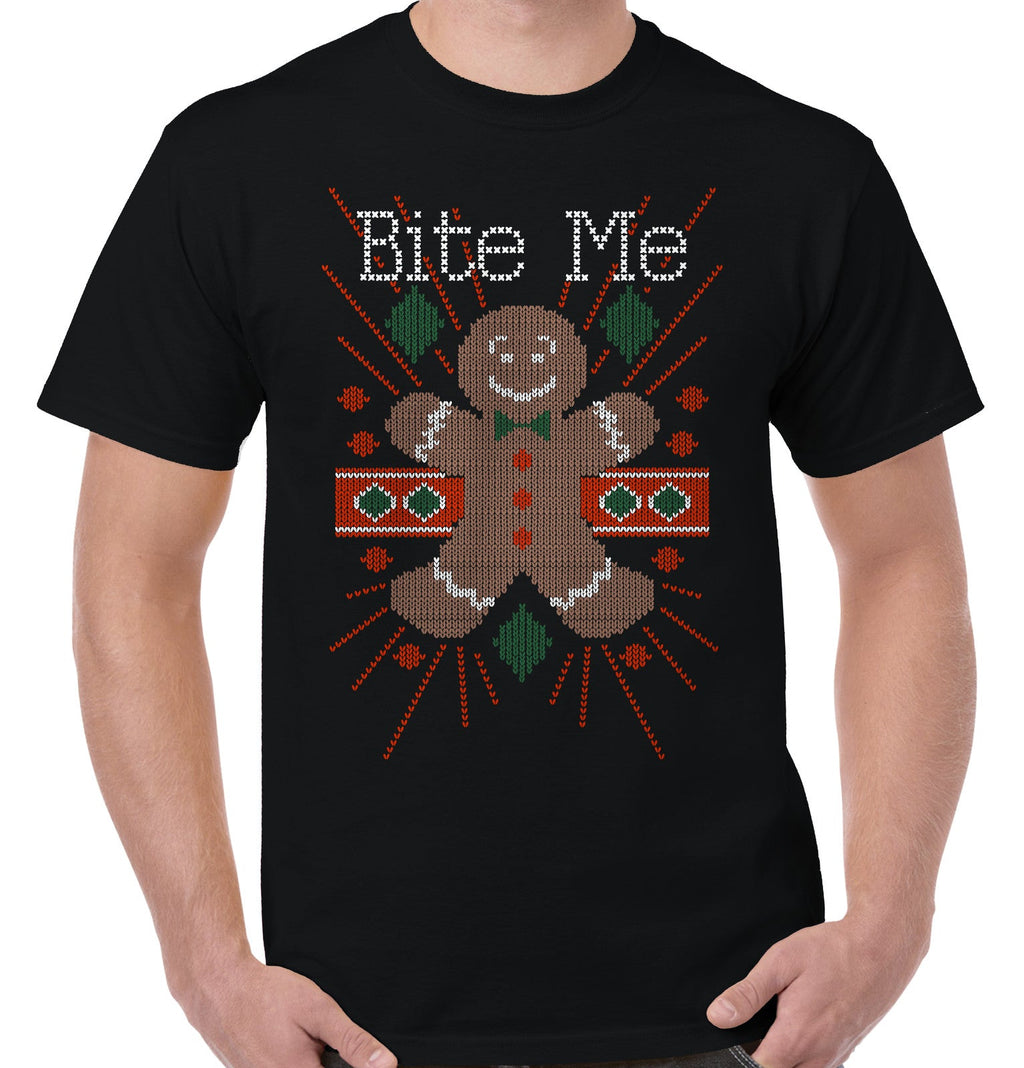 Ugly Christmas Bite Gingerbread Man Stitch Womens or Mens product image 2
