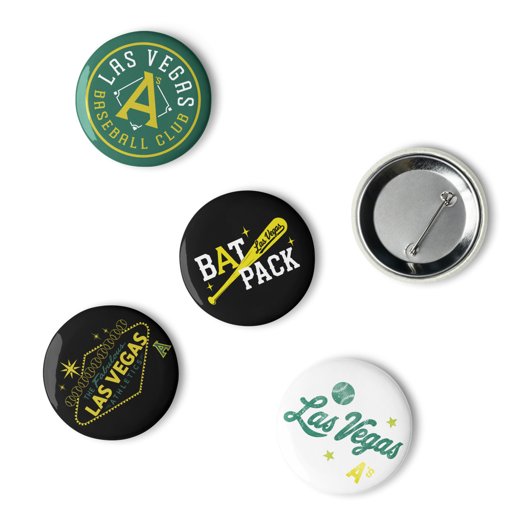 Las Vegas Athletics Set of pin buttons