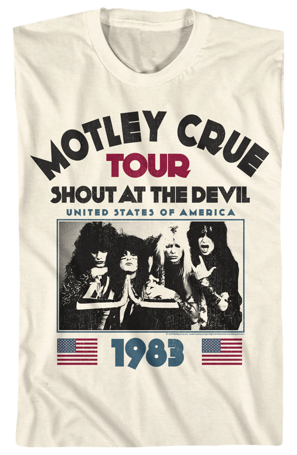 Shout At The Devil Tour Motley Crue T-Shirt product image 2