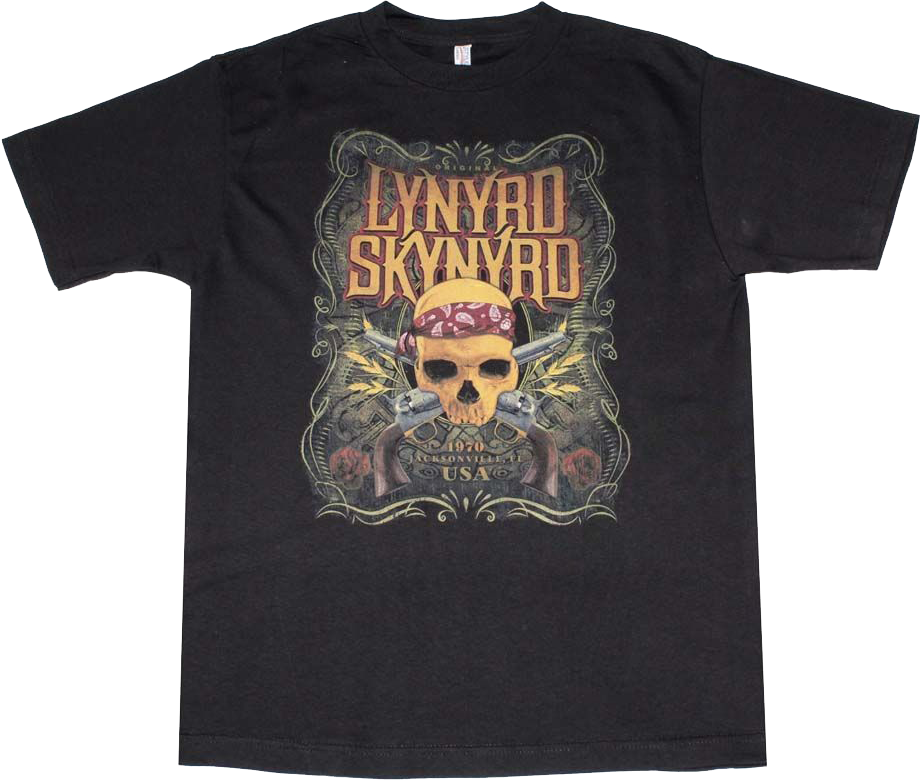 Skull and Guns Lynyrd Skynyrd T-Shirt product image 1