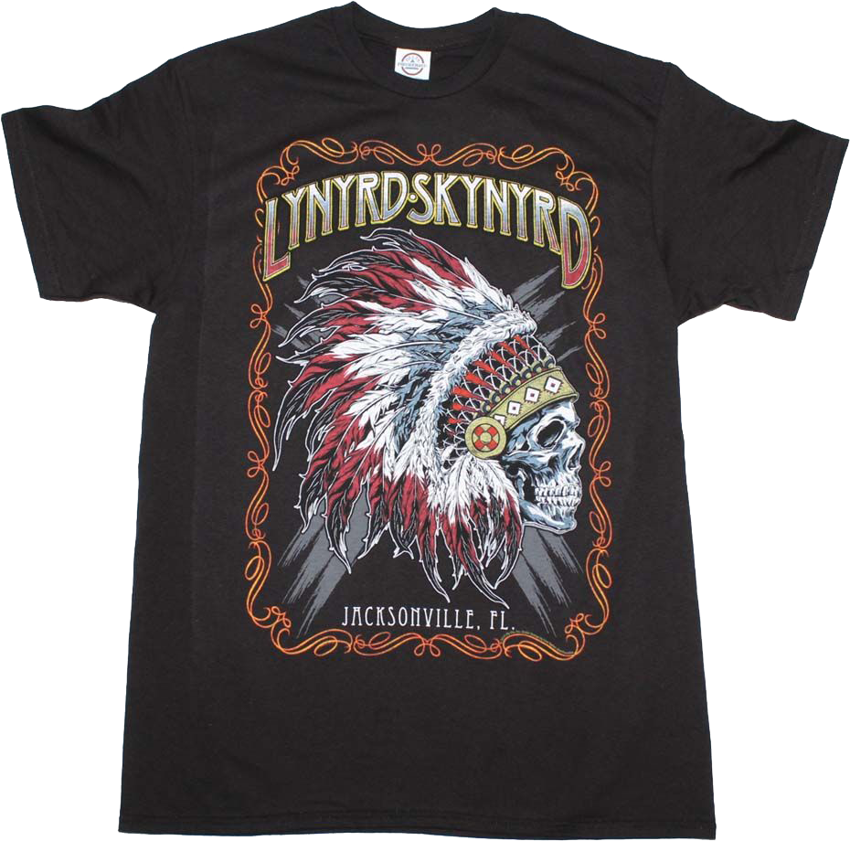 Skull Headdress Lynyrd Skynyrd T-Shirt product image 1