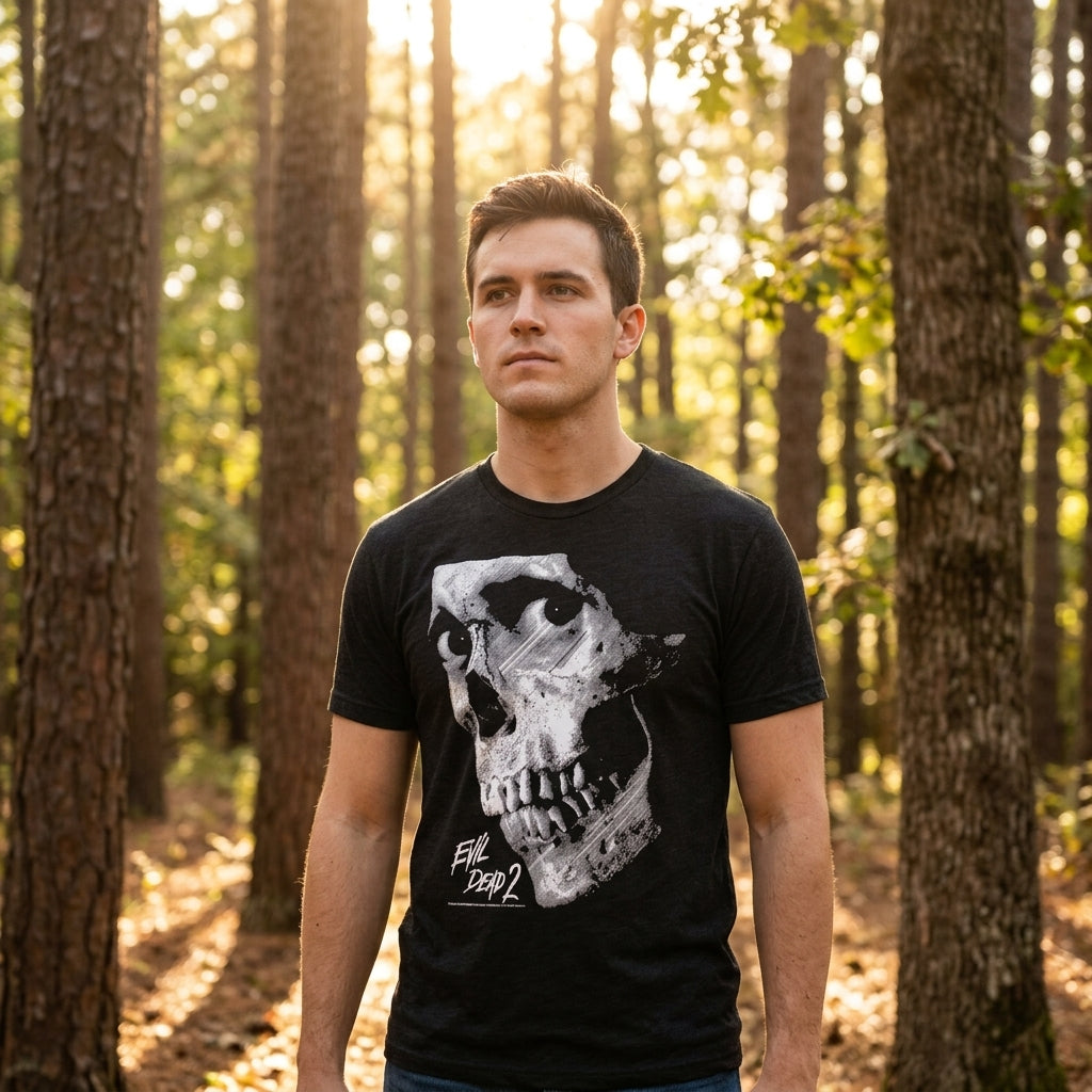 Evil Dead 2 Skull Men's T Shirt product image 2