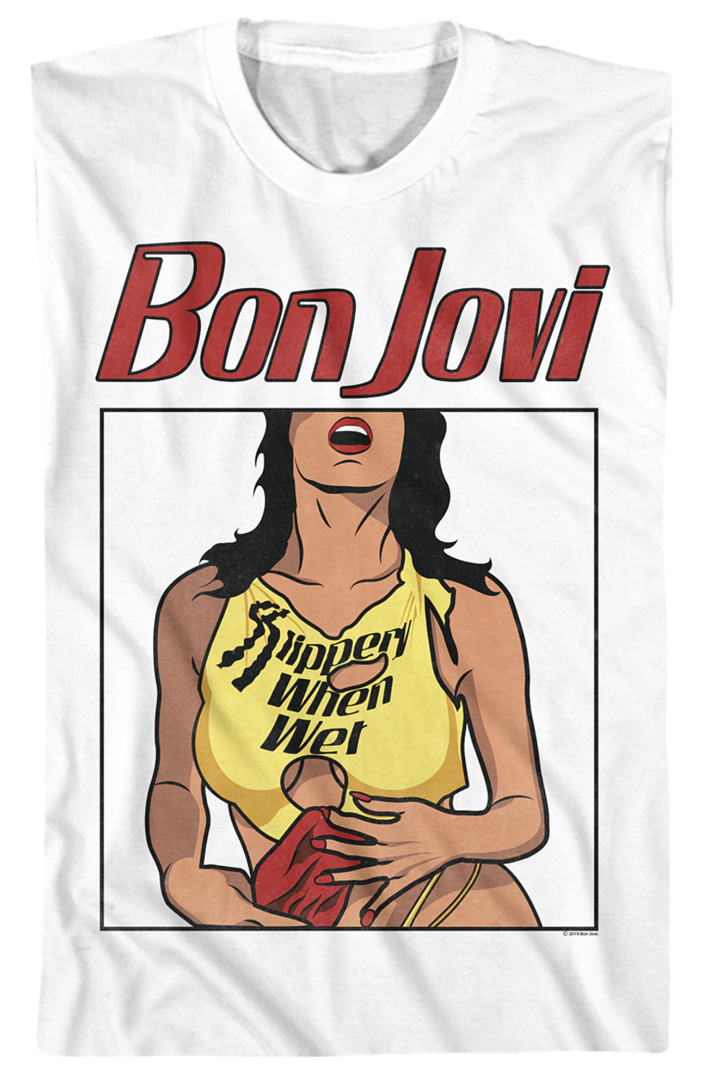 Slippery When Wet Illustration Bon Jovi T-Shirt product image 2