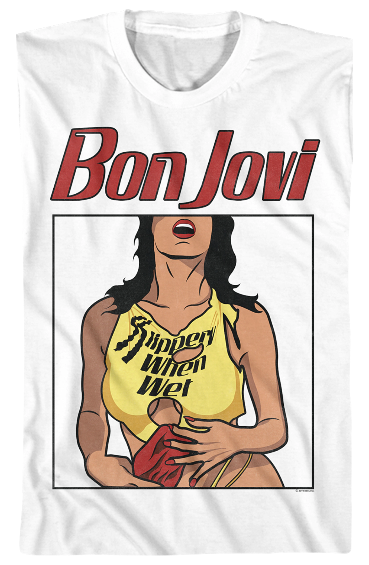 Slippery When Wet Illustration Bon Jovi T-Shirt product image 2