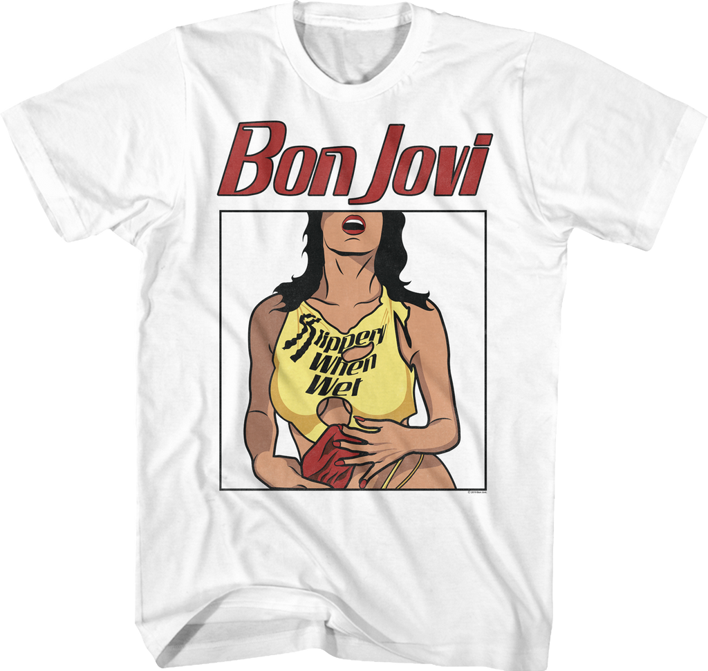 Slippery When Wet Illustration Bon Jovi T-Shirt product image 1