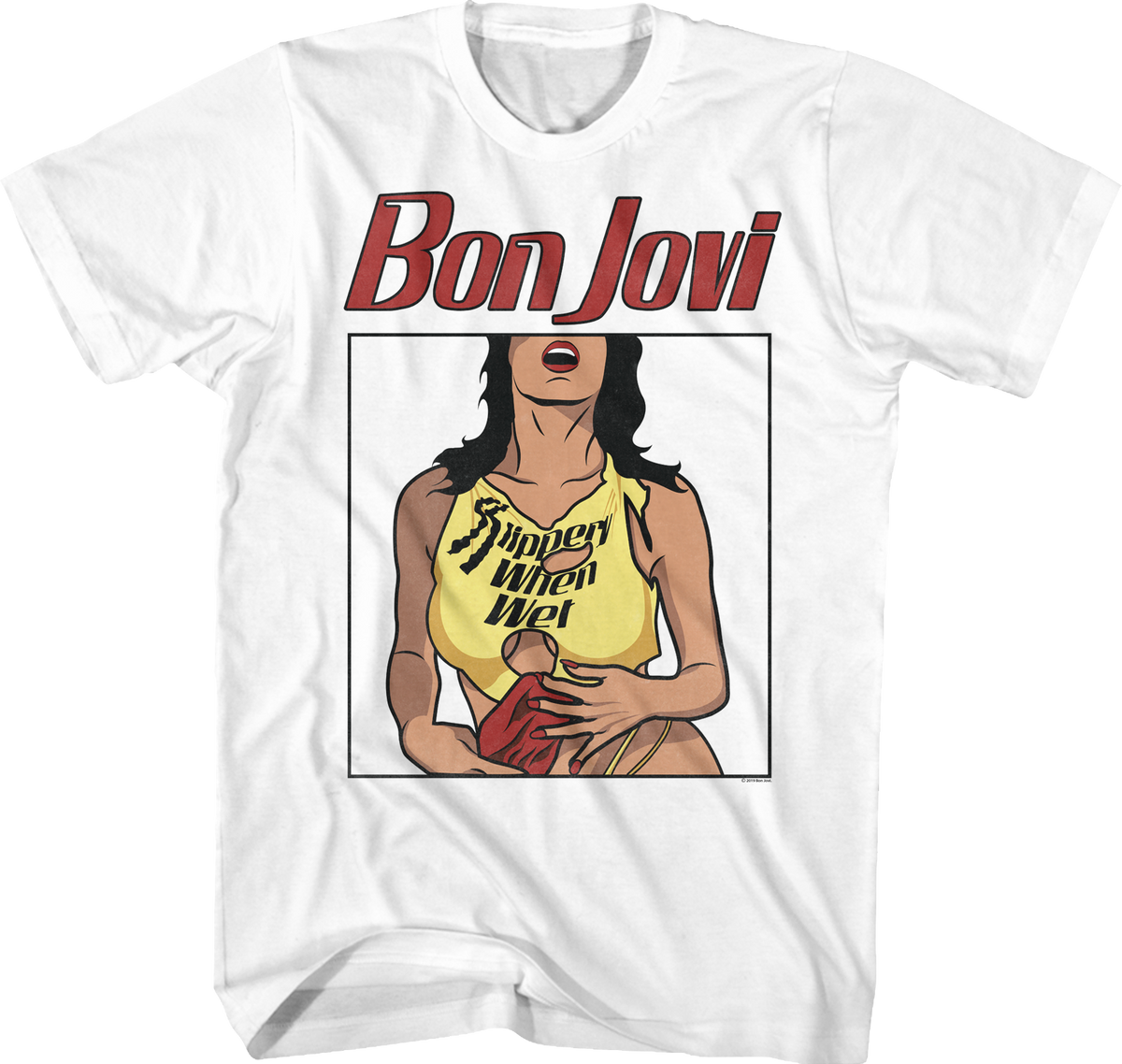 Slippery When Wet Illustration Bon Jovi T-Shirt product image 1