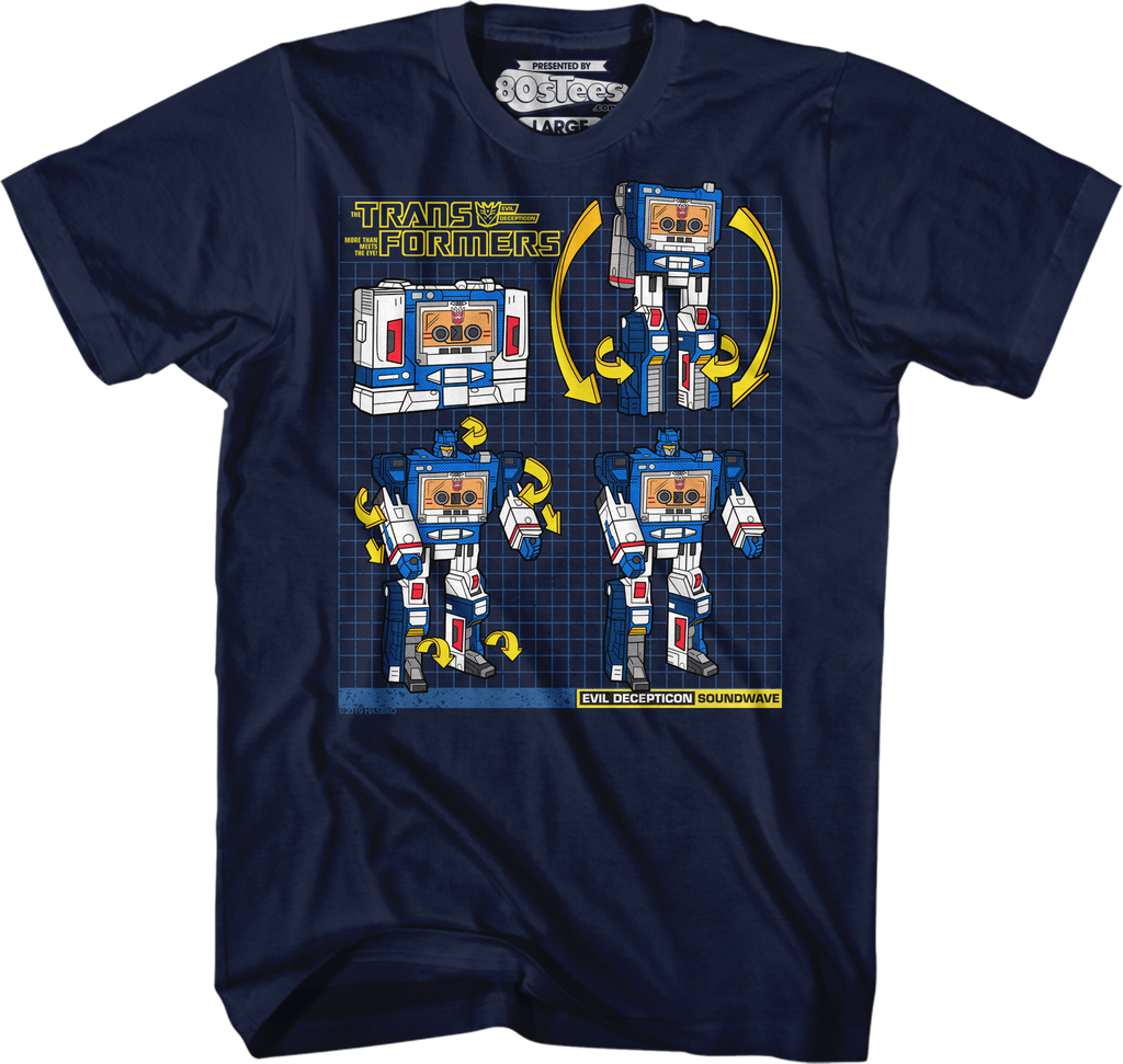 Soundwave Modes Transformers T-Shirt product image 1