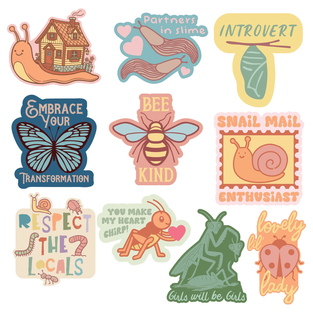 Spring Bug Stickers