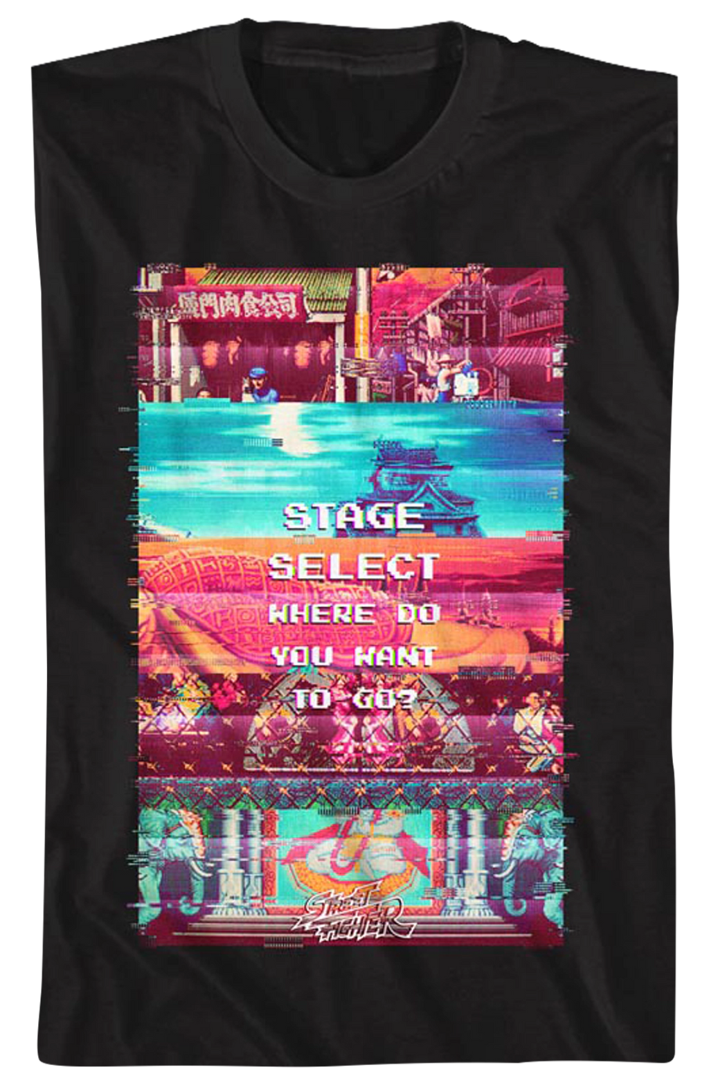 Stage Select Street Fighter T-Shirt product image 2