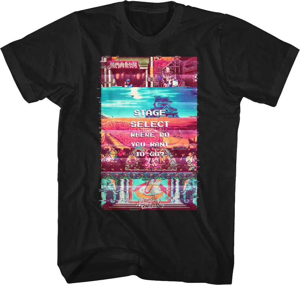 Stage Select Street Fighter T-Shirt product image 1
