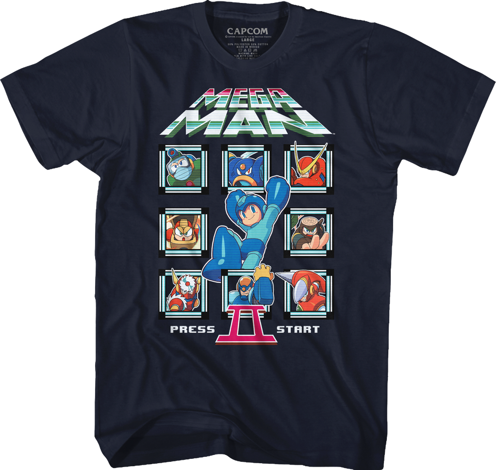 Start Screen Mega Man II T-Shirt product image 1