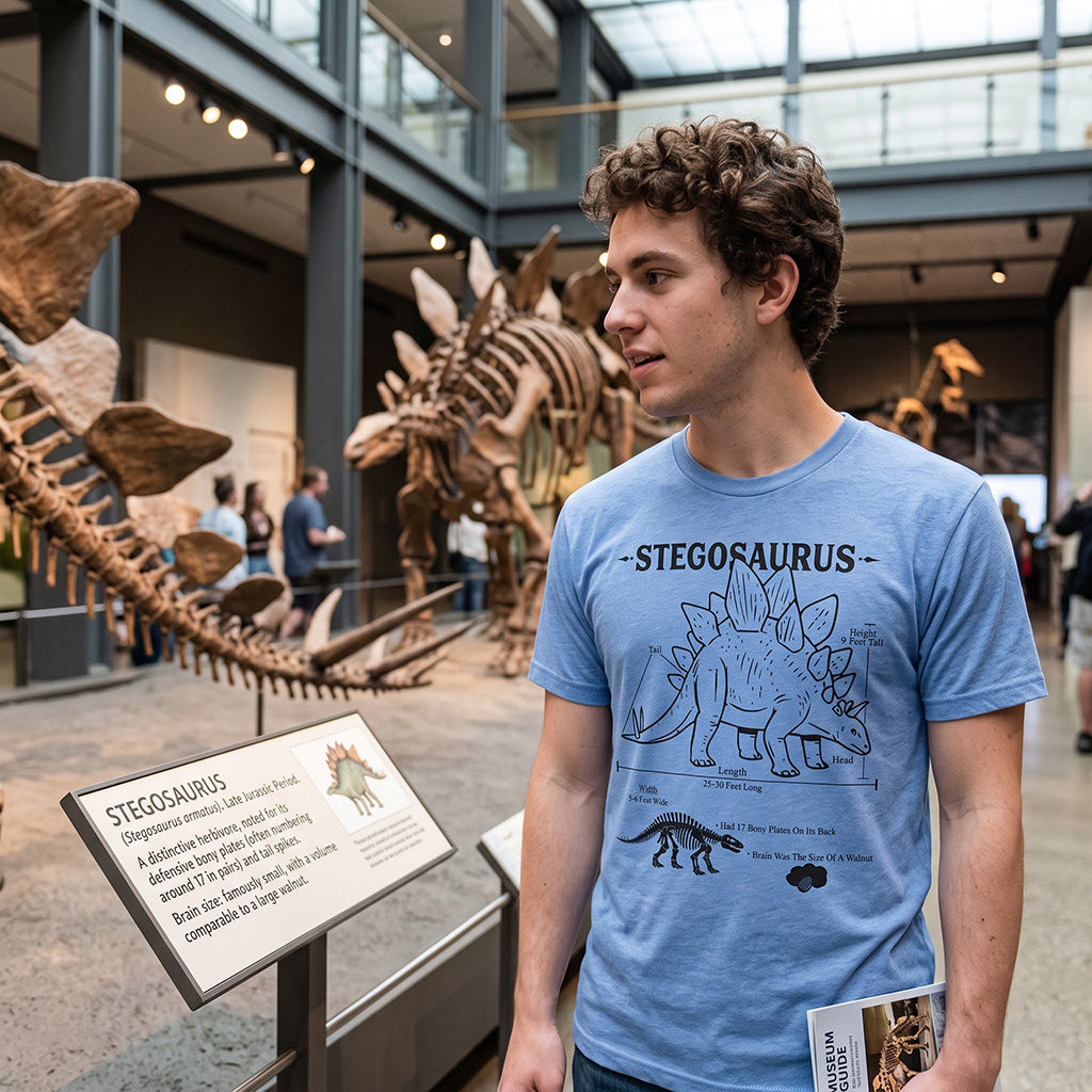 Stegosaurus Infographic Men's T Shirt product image 2