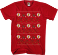 The Flash Ugly Faux Knit DC Comics T-Shirt product image 1