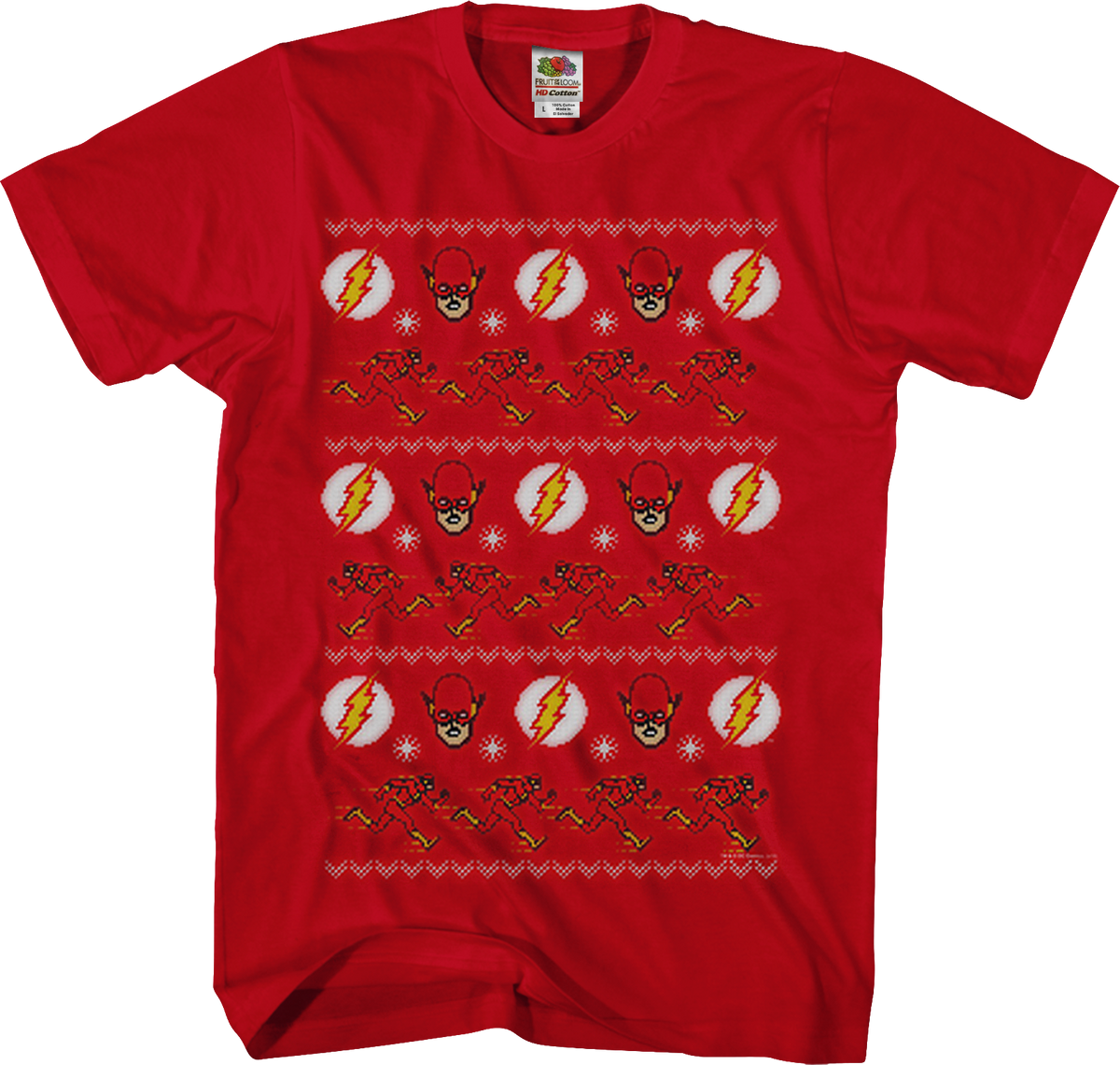The Flash Ugly Faux Knit DC Comics T-Shirt product image 1