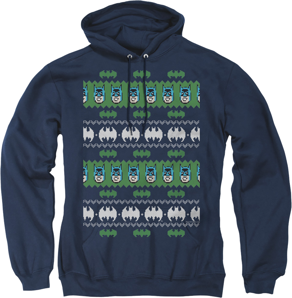 Batman Ugly Faux Knit DC Comics Hoodie product image 1