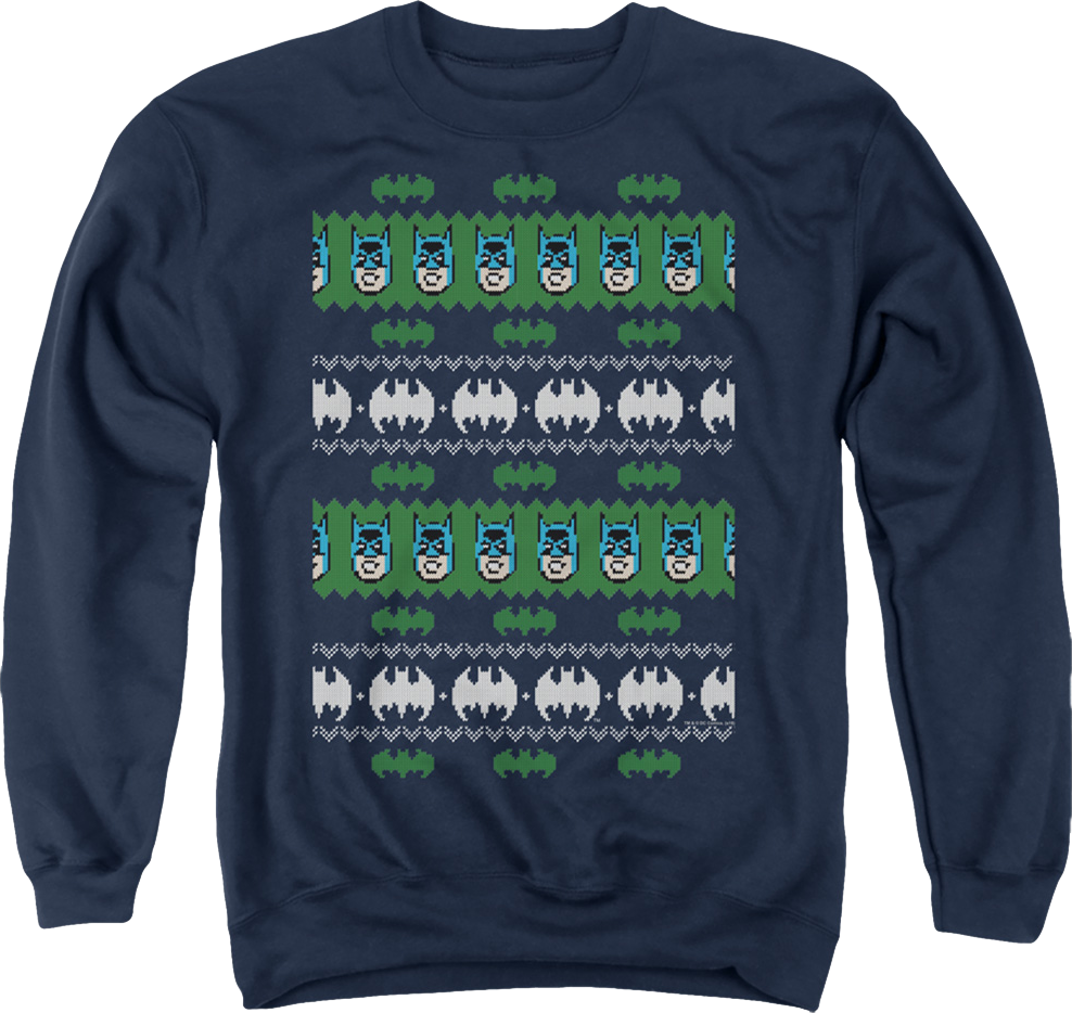 Batman Ugly Faux Knit DC Comics Sweatshirt product image 1