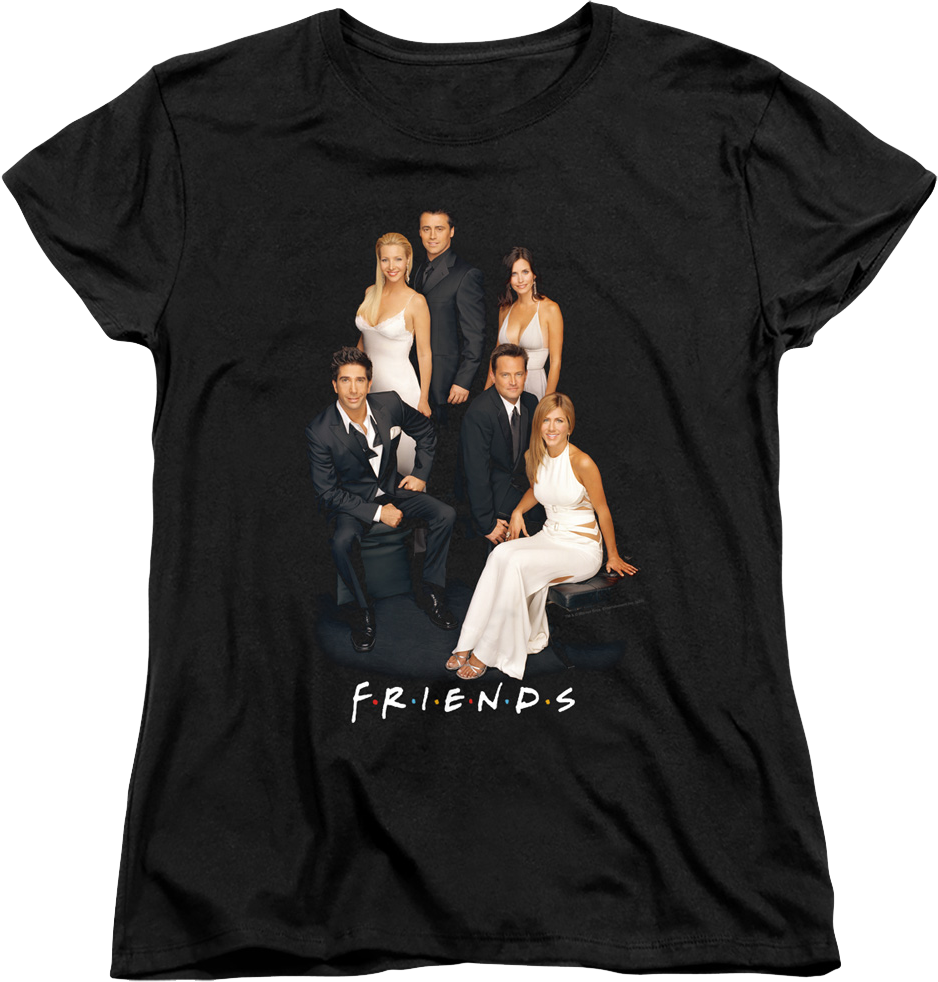 Womens Cast Portrait Friends Shirt product image 1
