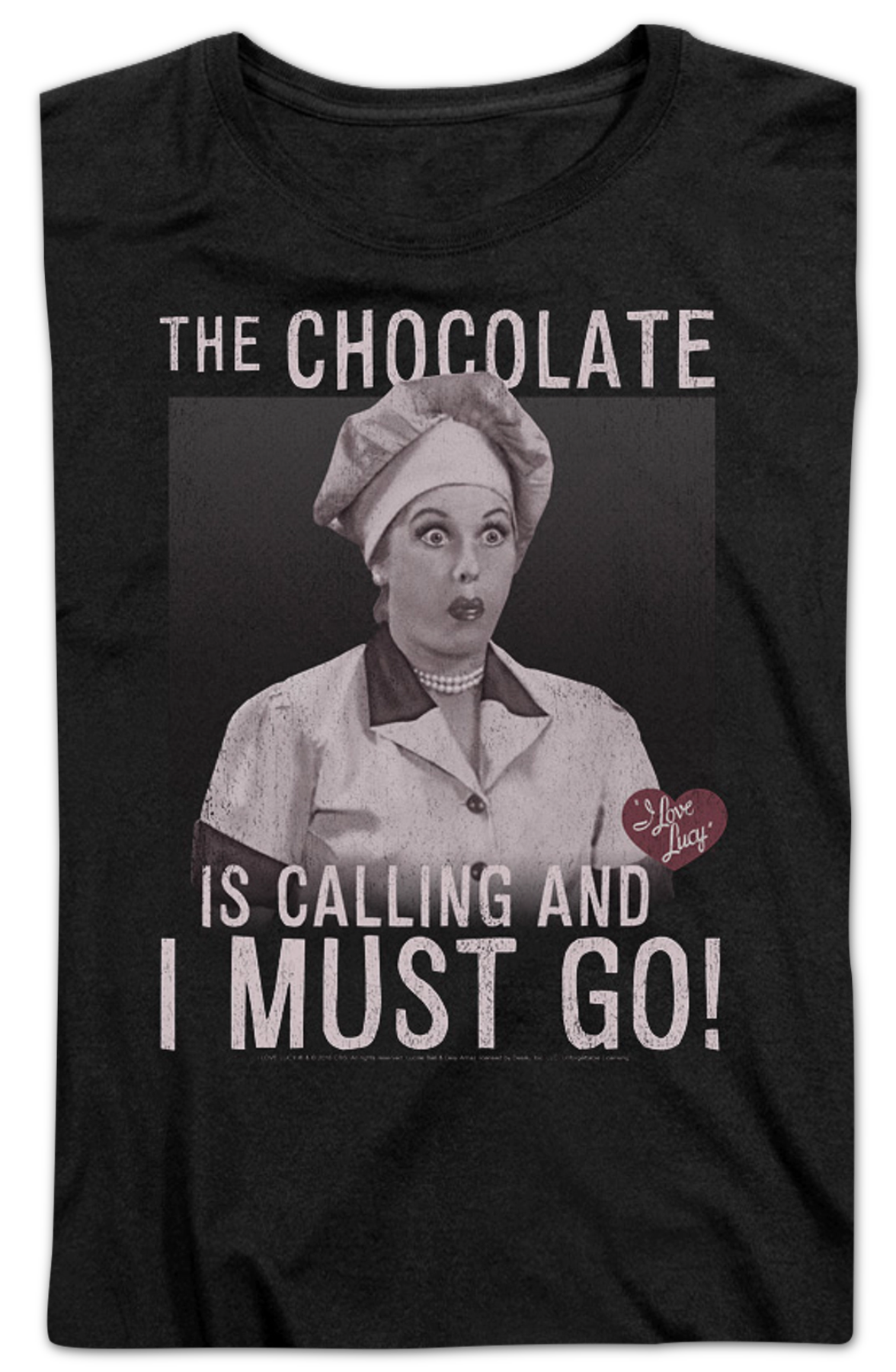 Womens Chocolate Is Calling I Love Lucy Shirt product image 2