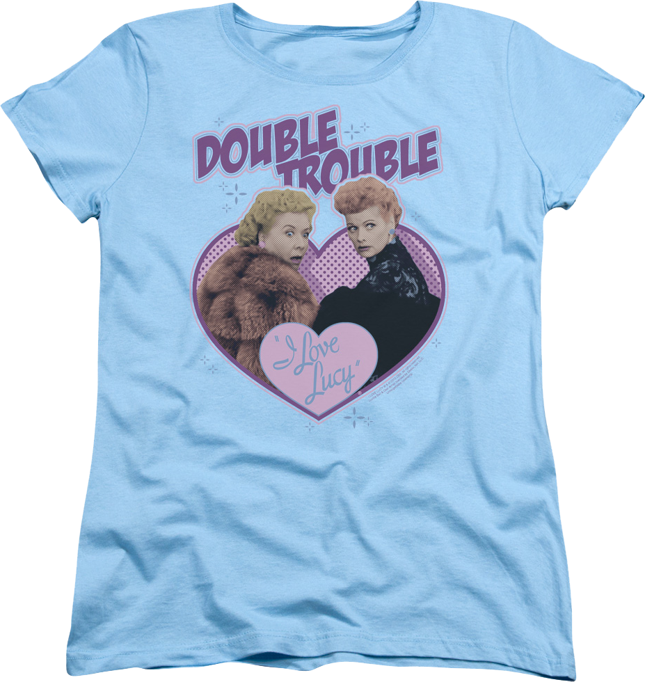 Womens Double Trouble I Love Lucy Shirt product image 1