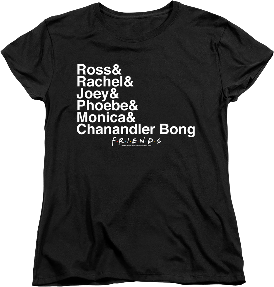 Womens Names Friends Shirt product image 1