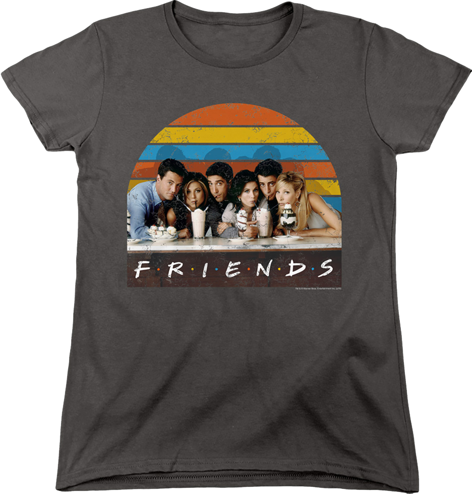 Womens Retro Friends Shirt product image 1
